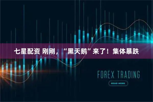 七星配资 刚刚，“黑天鹅”来了！集体暴跌